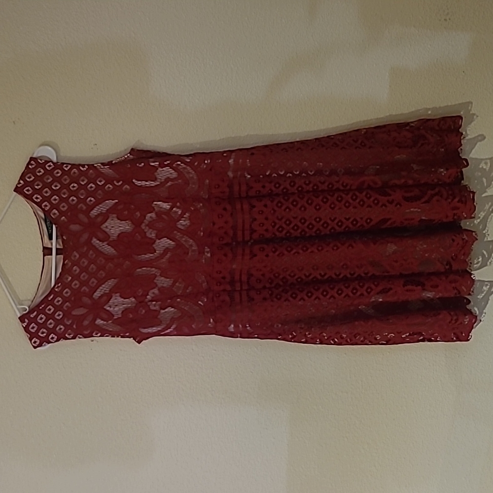 Red Lacy Cocktail Dress